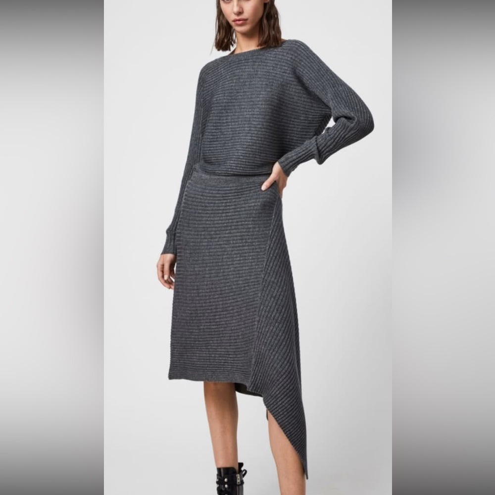 All Saints Eva Metal Sweater Dress